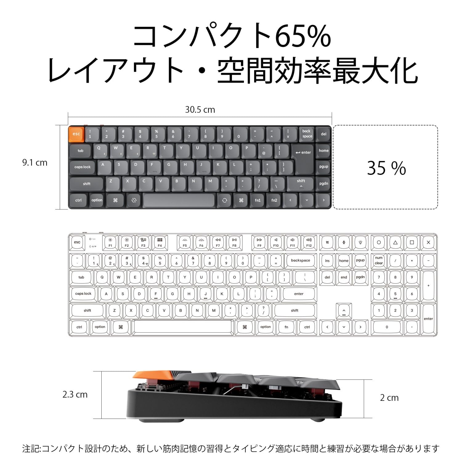 Amazon | 【国内正規品】Keychron K7 Max QMK/VIA対応薄型ワイヤレス